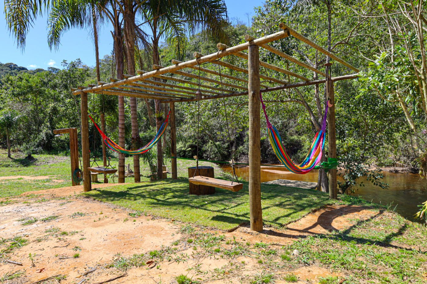 Área de redes e slackline